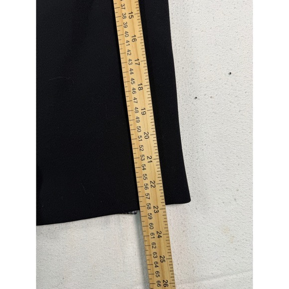 Akris Punto Pencil Skirt Womens 8 Black Houndstooth Colorblock Knee Length Wool - Picture 6 of 8